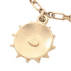 Chanel Gold Plated Sun Medallion Charm Bracelet Secondhand