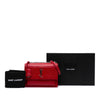 Saint Laurent Medium Croc Embossed Leather Sunset Crossbody Secondhand