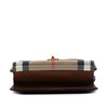 Burberry Small Leather and House Check Canvas Derby Macken Crossbody Secondhand