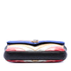 Saint Laurent Mini Chevron Sheepskin Multicolor Monogram College Satchel Secondhand