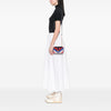 Saint Laurent Mini Chevron Sheepskin Multicolor Monogram College Satchel Secondhand