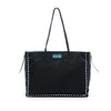 Prada Studded Tessuto Etiquette Tote Secondhand
