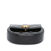 Chanel Mini CC Quilted Patent Leather Top Handle Clutch with Chain Secondhand