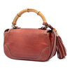 Gucci Medium Leather New Bamboo Satchel Secondhand