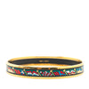 Hermès Narrow Pavois Flags Enamel Bangle 65 Secondhand