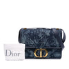 Dior Printed Denim Flowers 30 Montaigne Flap Secondhand