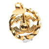 Chanel Gold Plated CC Rhinestones Clip On Earrings Secondhand