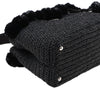 Prada Small Raffia Pompom Satchel Secondhand