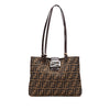 Fendi Zucca Canvas Shoulder Bag Secondhand