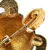 Chanel Gold Plated Turtle Pin Brooch Secondhand