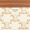 Celine Triomphe Coated Canvas Clutch On Chain Secondhand