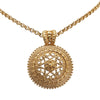 Dior Gold Plated Filigree Pendant Necklace Secondhand
