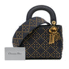 Dior Mini Denim Cannage Studded Supple Lady Dior Secondhand