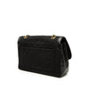 Chanel CC Quilted Jersey and Lambskin Trimmed Single Flap Secondhand
