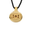 Hermès Gold Plated and Lacquered Parfum Bottle Pendant Necklace Secondhand