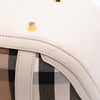 Burberry Small Leather Trimmed House Check Canvas Bridle Orchard Satchel Secondhand