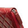 Secondhand Chanel CC Quilted Caviar Zip Around Long Wallet