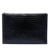 Saint Laurent Croc Embossed Leather Document Holder Secondhand