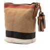 Secondhand Burberry Mini Mega Check Canvas Ashby Tassel Bucket Bag