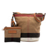 Secondhand Burberry Mini Mega Check Canvas Ashby Tassel Bucket Bag
