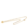 Dior Gold Plated Strass CD Logo Pendant Necklace Secondhand