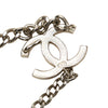 Chanel Silver Plated and Enamel CC Chain Link Belt Secondhand