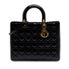 Dior Large Patent Cannage Lady Dior Secondhand