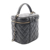 Chanel CC Quilted Caviar Top Handle Vanity with Chain Secondhand