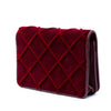 Chanel CC Quilted Velvet Wallet on Chain Secondhand