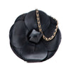Chanel Lambskin and Satin Camellia Flower Evening Bag Secondhand