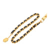 Chanel Gold Plated Leather Woven Chain Medallion Belt Secondhand