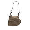 Fendi Zucchino Canvas Oyster Shoulder Bag Secondhand