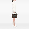 Burberry Smoked Check Coated Canvas Handbag Secondhand