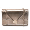Secondhand Dior Metallic Patent Microcannage Diorama Wallet on Chain
