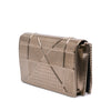 Secondhand Dior Metallic Patent Microcannage Diorama Wallet on Chain