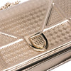 Secondhand Dior Metallic Patent Microcannage Diorama Wallet on Chain