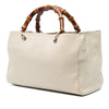 Gucci Medium Calfskin Bamboo Shopper Satchel Secondhand