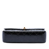 Chanel Medium CC Quilted Patent Rectangular Kelly Top Handle Bag Secondhand