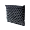 Chanel Large Quilted Patent O Case Clutch Secondhand
