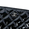 Chanel Large Quilted Patent O Case Clutch Secondhand