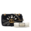Gucci Medium GG Marmont Matelasse Velvet Crystal Embellished Shoulder Bag Secondhand
