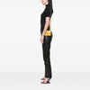 Fendi Sarah Coleman Small Glazed Fabric FF Vertigo Convertible Baguette Pouch Secondhand