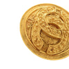 Chanel CC Gold Plated Medallion Pin Brooch Secondhand