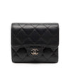 Chanel Classic Caviar Trifold Flap Wallet Secondhand