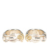 Chanel Sterling Silver Hoop Clip on Earrings Secondhand