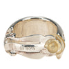 Chanel Sterling Silver Hoop Clip on Earrings Secondhand