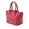 Valentino Small Leather Rockstud Trapeze Satchel Secondhand
