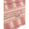Dior Mini Stripe Embroidered Canvas Book Tote Secondhand