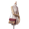 Burberry Small Leather and House Check Canvas Derby Macken Crossbody Secondhand