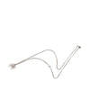 Chanel CC Brass Strass Bow Pendant Necklace Secondhand